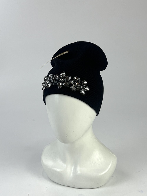 Шапка Кароза Хейсон б/от Ком.цветок (черный)