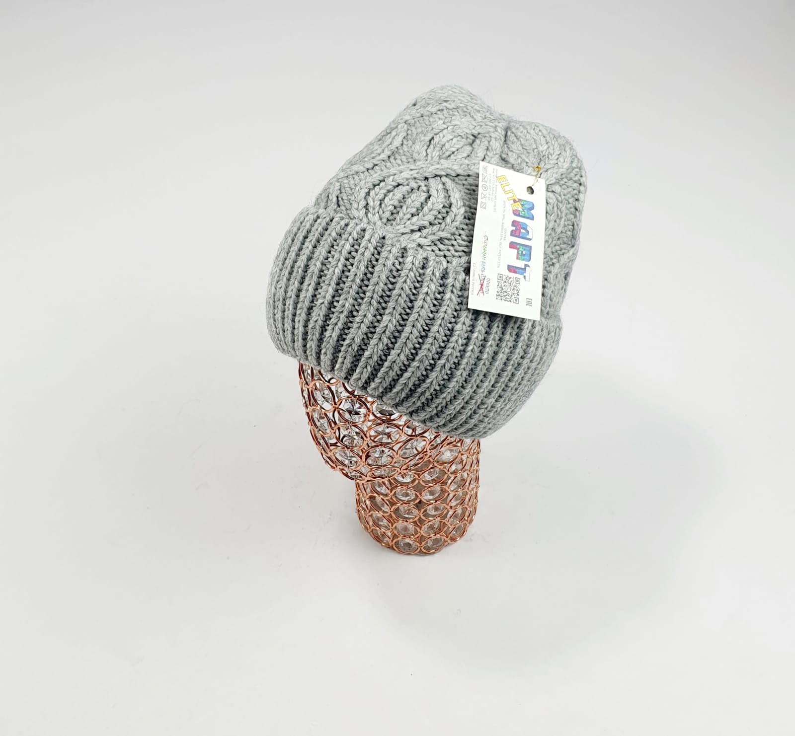 Шапка Март крупновяз. Эпсилон (серый)