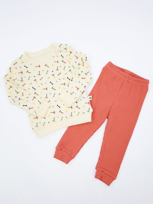 Костюм 2-ка арт.246554 дев. 3-12 (коралл) 