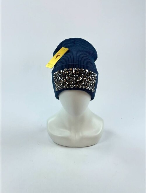 Шапка Кароза Киев Мозайка абстракт (т.джинс)