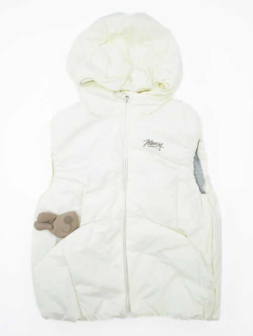 Жилет с капюшоном Mercy арт.MJ-92 JPLT дев. 92-116 (молочный)