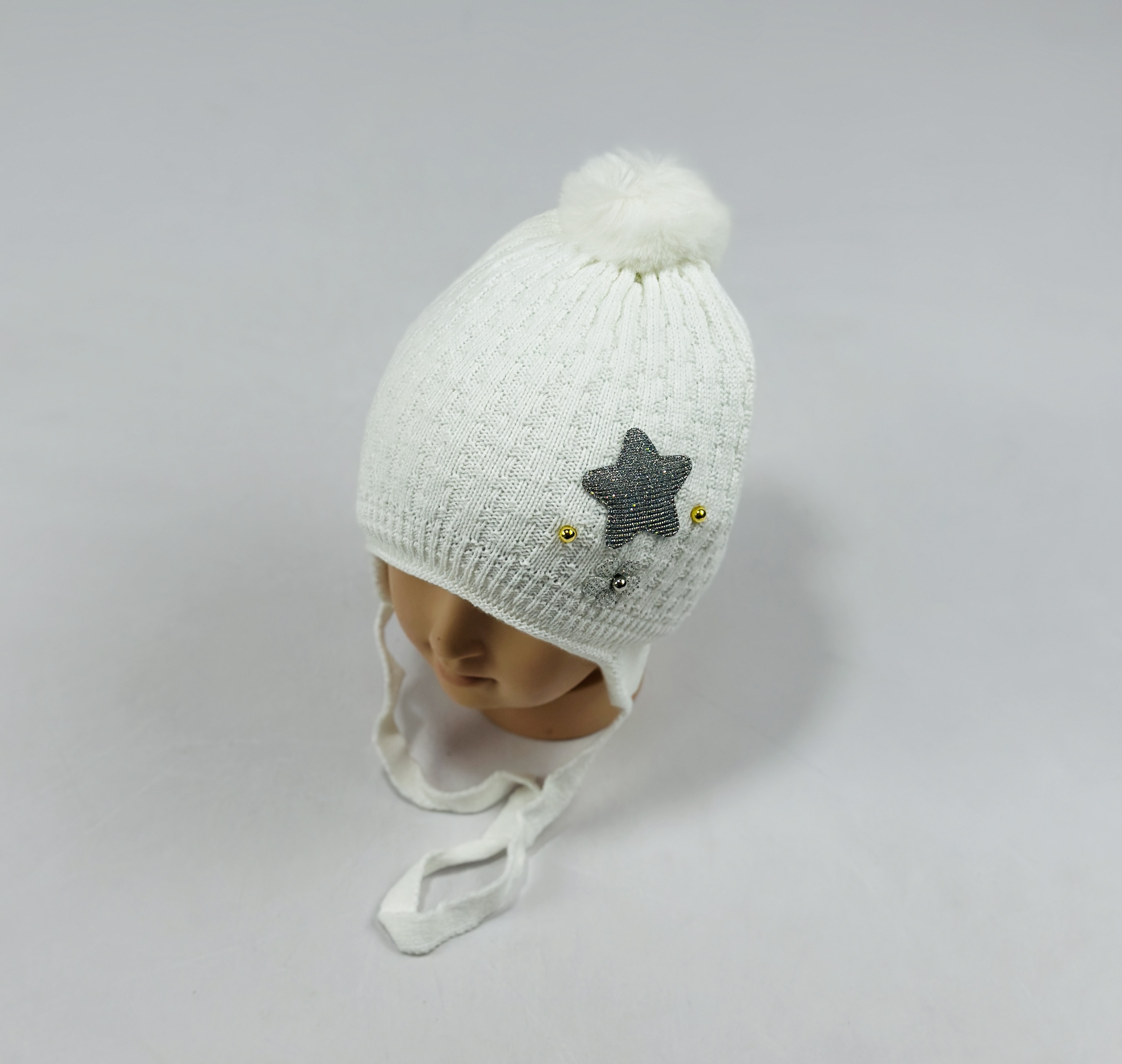 Шапка малютка арт.1049 (белый)