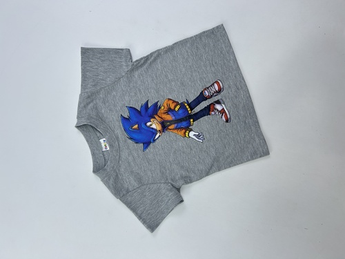 Футболка Соник арт.151028 CHASTE мал. 1-4 (светло-серый)