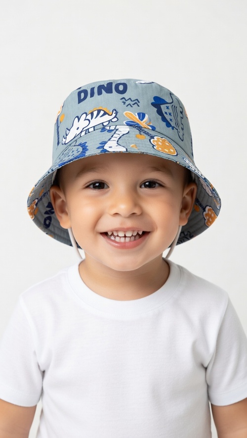 Панама Динозавры арт.99-1/2 Kiddo мал. 52 (джинсовый)