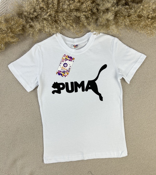 Футболка Puma арт.680720 BIM kids мал. 9-12 (белый)
