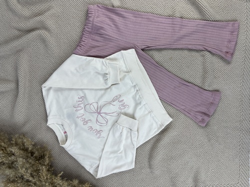 Костюм (кофта+штаны) You got this Girl арт.259343 My Bella дев. 2-5 (бежевый/пудра)