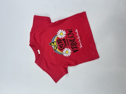 Футболка Радуга арт.161022 CHASTE дев. 1-4 (коралловый)