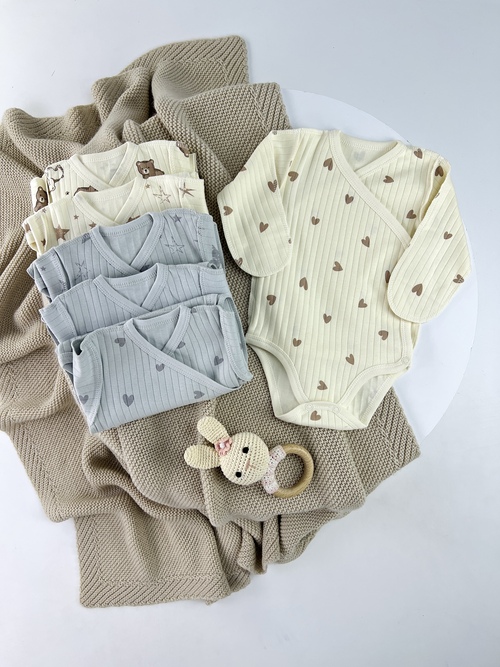 Боди-распашонка Ванилька арт.БРДР-01 р.62 (микс)