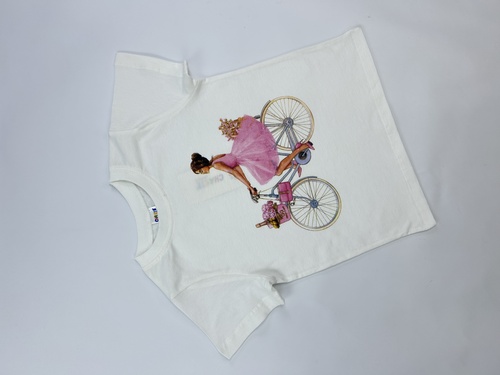 Футболка Леди арт.161007 CHASTE дев. 5-8 (белый)