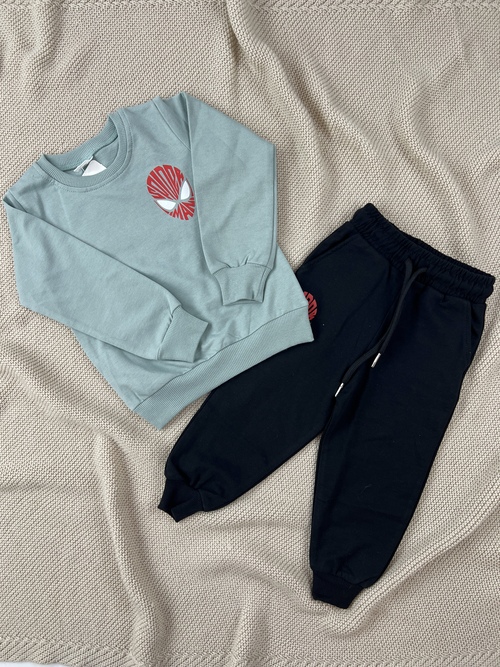 Костюм (кофта+штаны) Spider-Man арт.BIL-M-02 Kii Im мал. 2 (зеленый/черный)