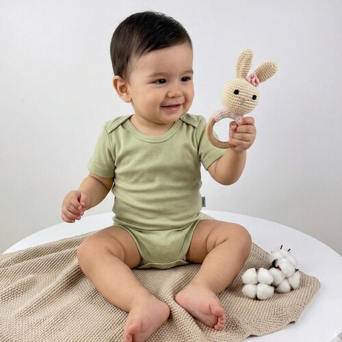 Боди к/р арт.72027 Findik baby уни. 12-48м (оливковый)