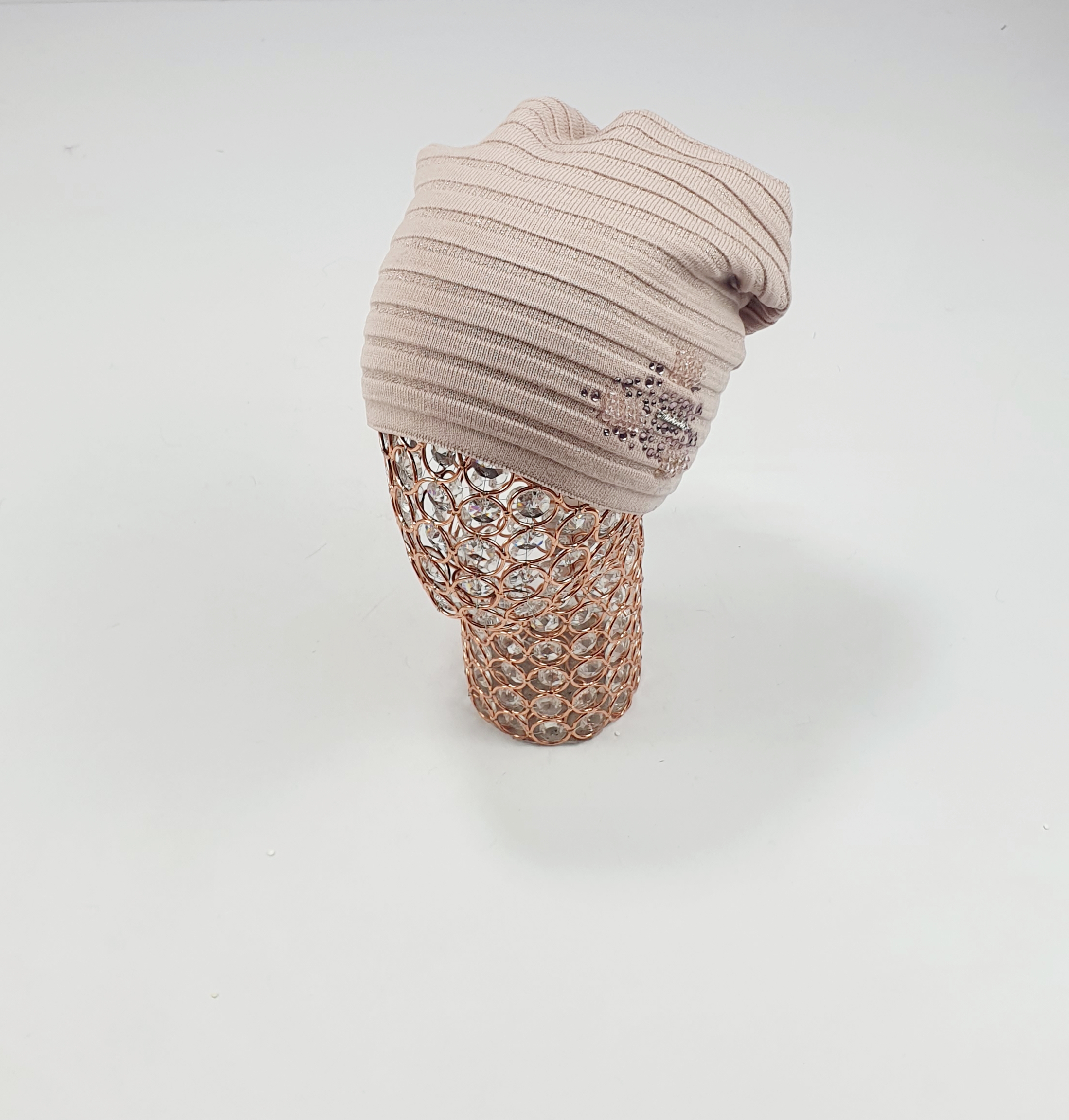 Шапка Корки Сюзанна (пудра)