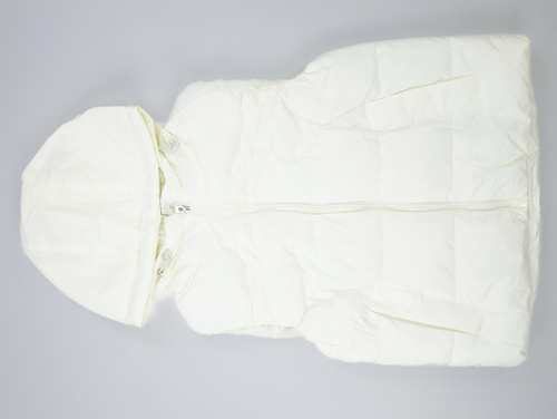 Жилет с капюшоном арт.MJ-95 JPLT дев.110-134 (молочный)