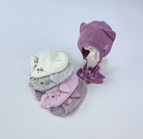 Шапка Kiddo арт.346 дев. 48-50 (микс)