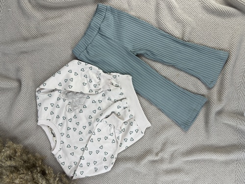 Костюм (кофта+штаны) арт.25608 Mina Mino дев. 2-5 (бежевый/мятный)