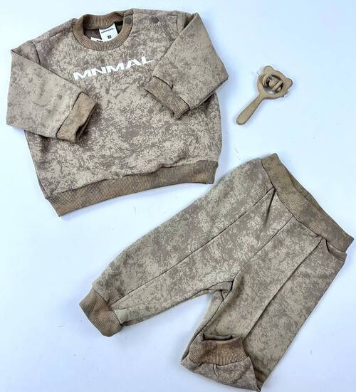Комплект (кофта-штаны) арт.MNL-03/2 MNMAL мал. 110р (бежевый)