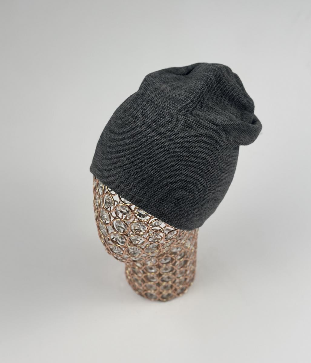 Шапка Ева Спорт (т.серый)