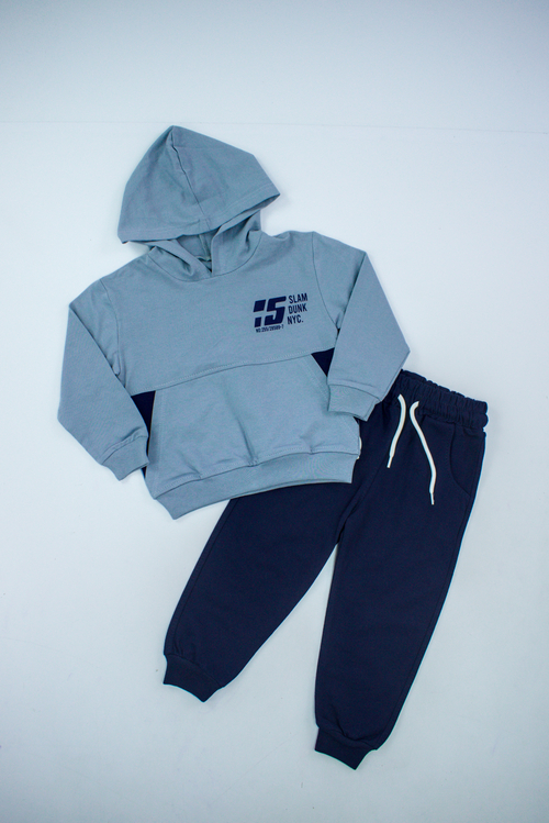 Костюм (кофта+штаны) арт.3133 Mixima kids мал. 3-6 (серый)