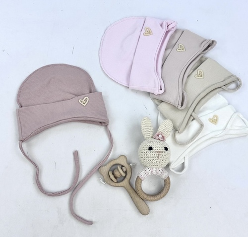 Шапка Min с зав. с/о арт.58207 Тамара дев. 3-6м (микс)