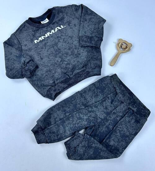 Комплект (кофта-штаны) арт.MNL-03/2 MNMAL мал. 86р (графитовый)