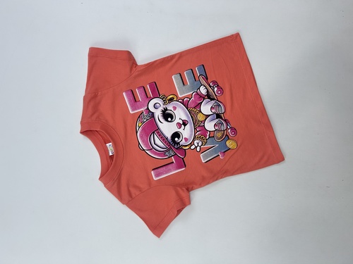 Футболка Love арт.161027 CHASTE дев. 1-4 (персиковый)