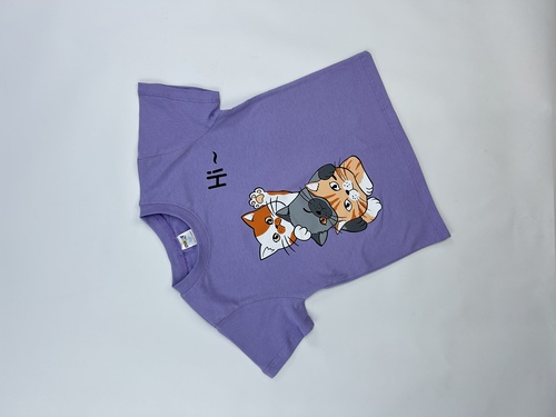 Футболка Hi арт.161008 CHASTE дев. 5-8 (сиреневый)