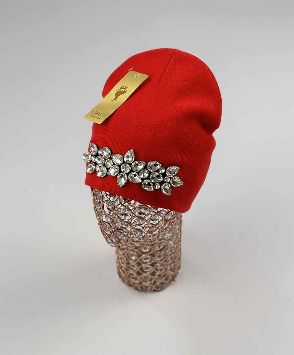 Шапка Кароза Хейсон б/от Ком.цветок (красный)