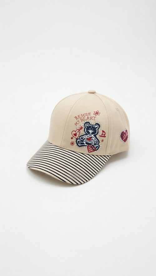 Кепка Мишка арт.PAP-12 Kiddo 52р (бежевый)