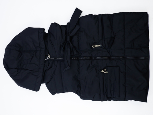 Жилет с капюшоном арт.25157 ZYJJ baby дев. 116-140 (черный)