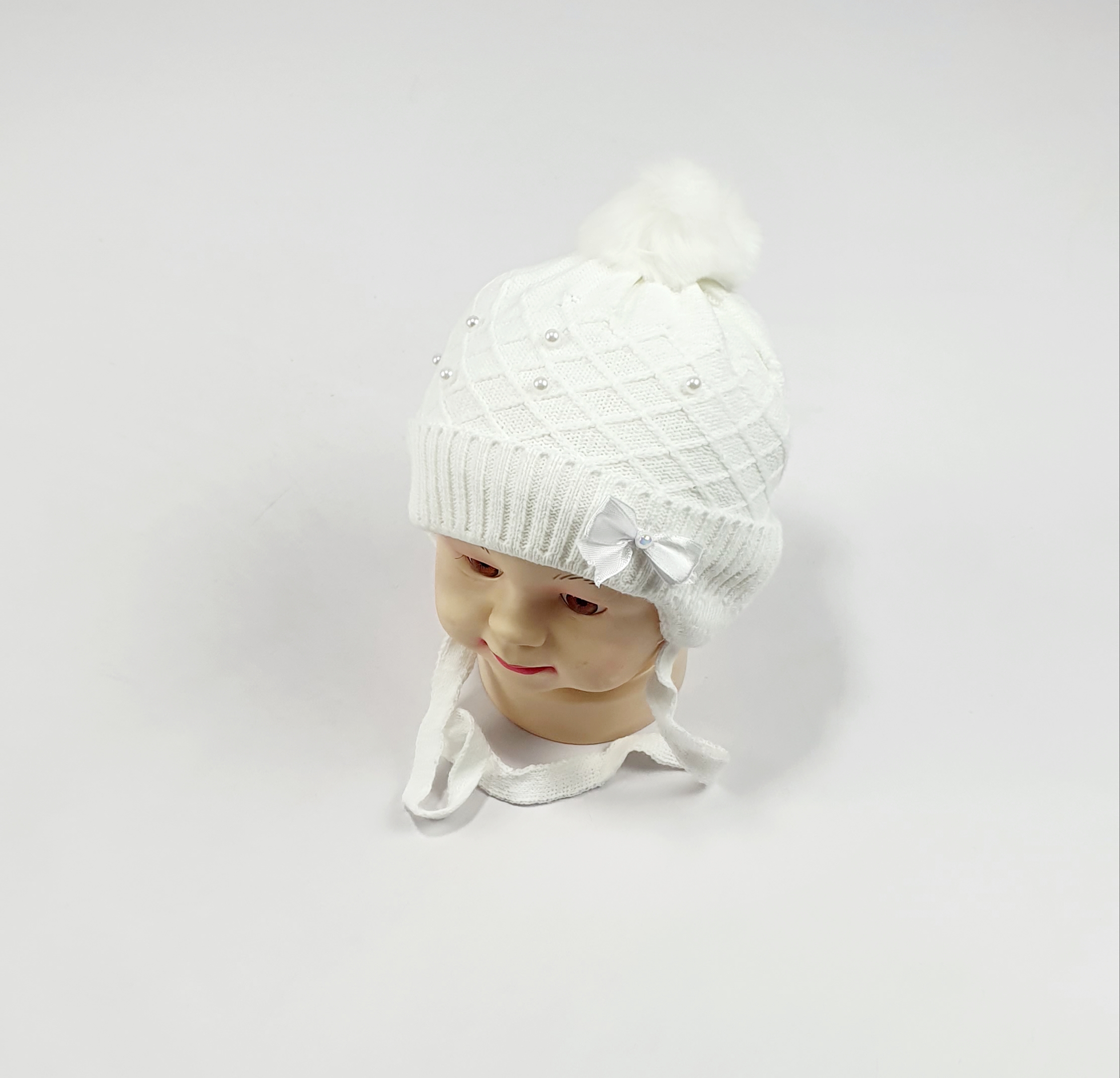 Шапка малютка арт.1006 (белый)