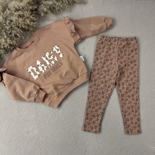 Костюм (кофта+штаны) д/р Daisy арт.Drcn-003 Durucan baby дев. 2-5 (кофейный)