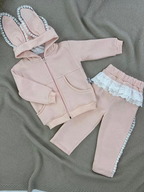 Набор (кофта+штаны) арт.9993 By Murat Baby мал/дев. 9-24 (персиковый)