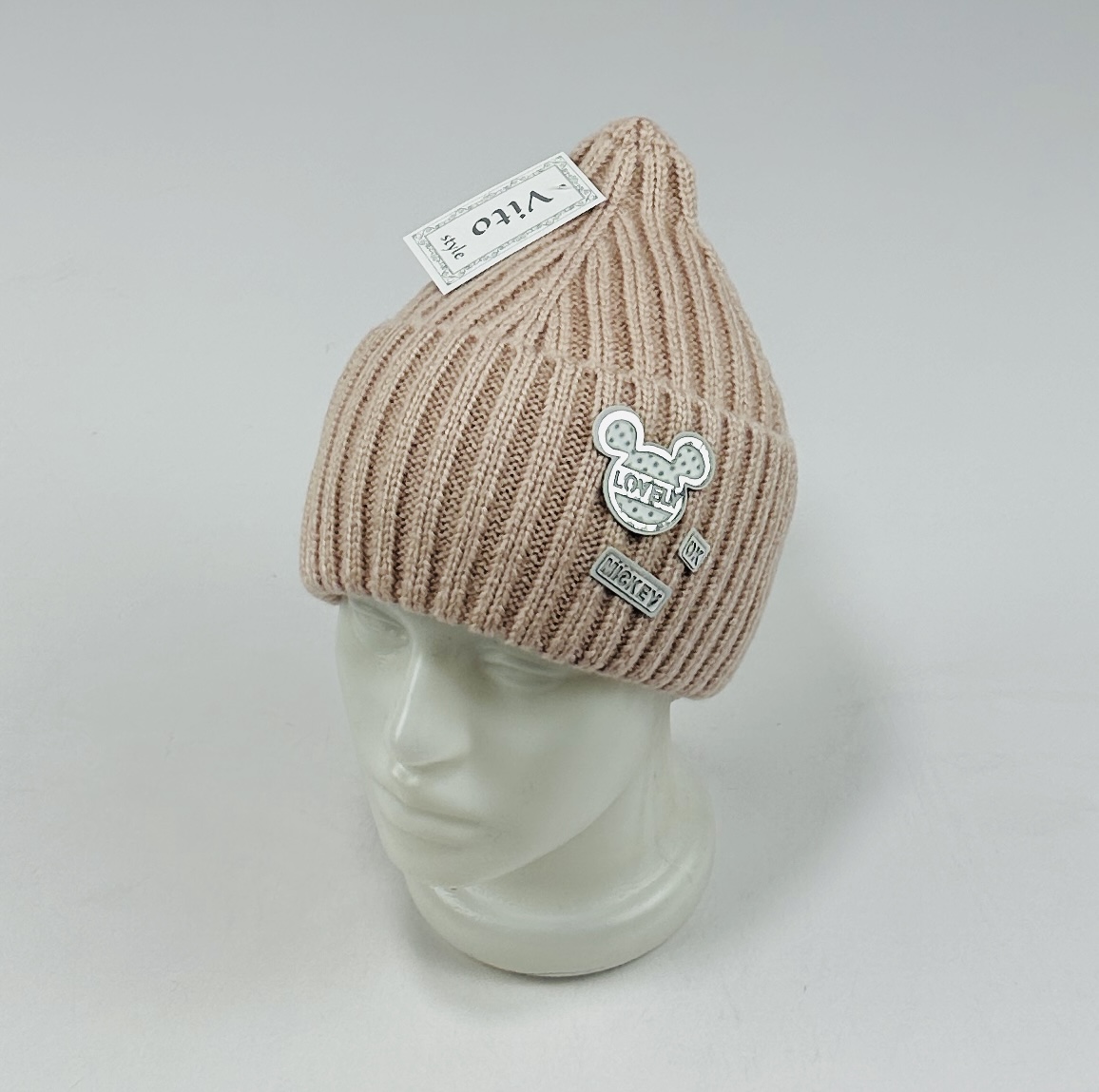 Шапка Вито Микки (пудра)
