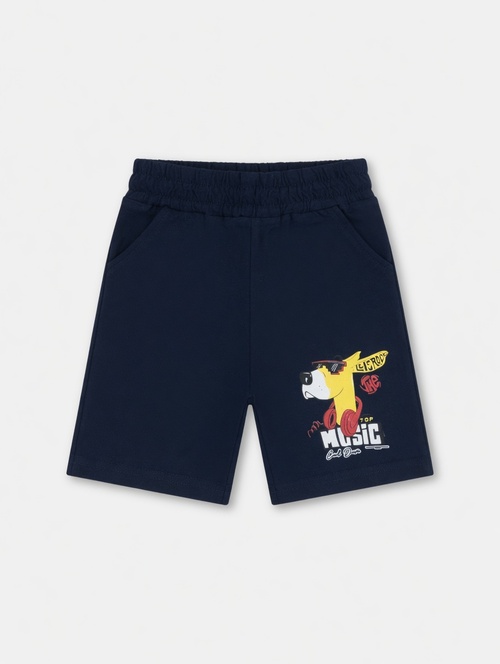 Шорты Dog music арт.18132 CITCIT kids мал. 2-6 (темно-синий)