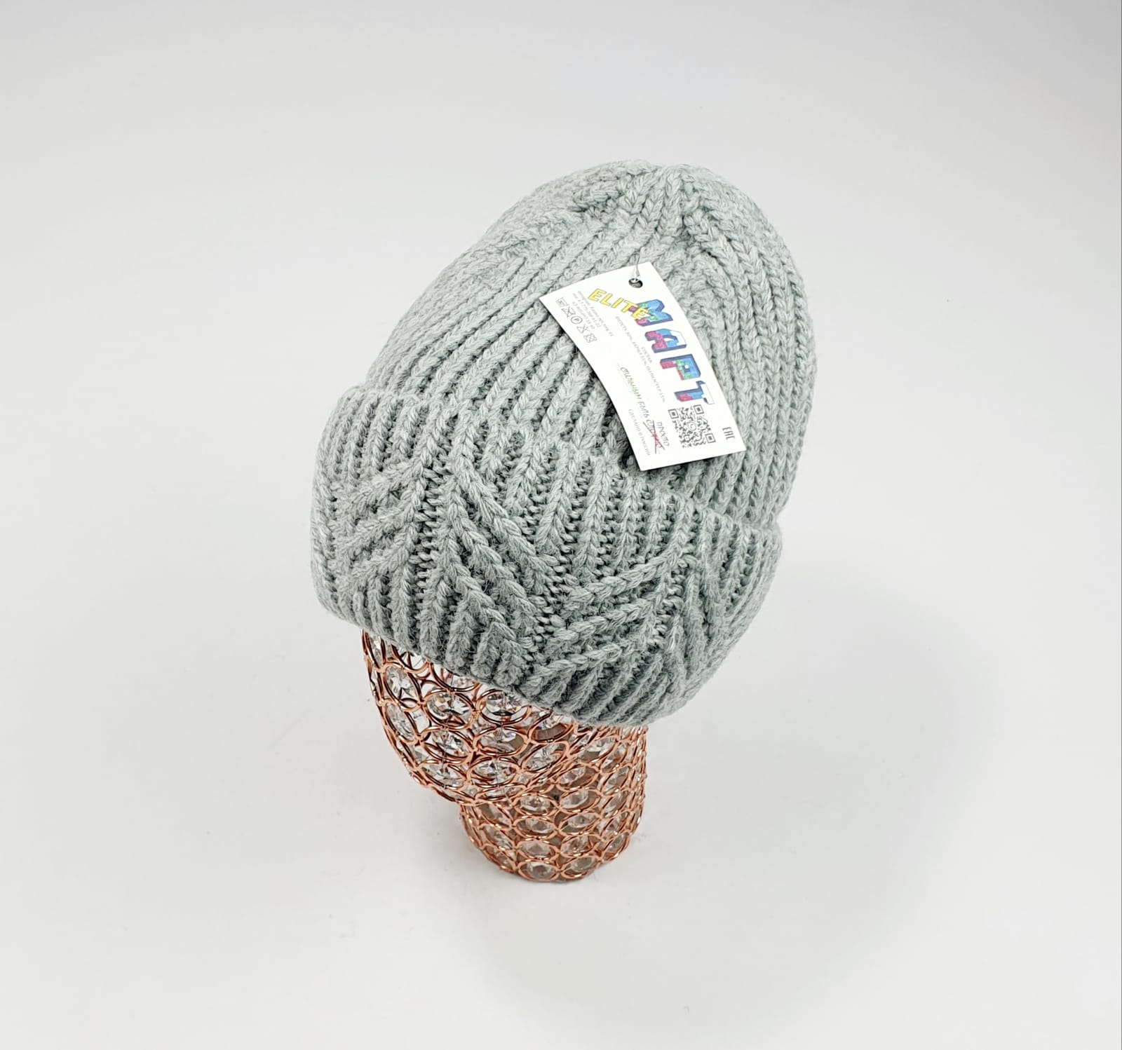 Шапка Март крупновяз. Дзета (серый)