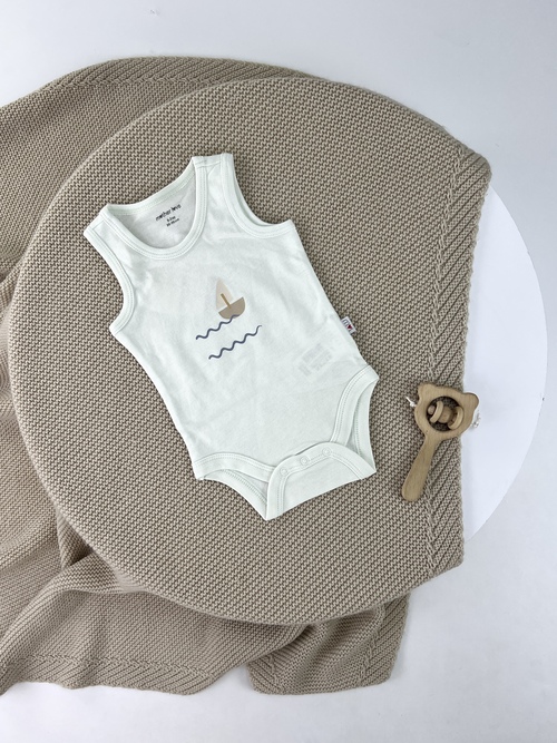 Боди-майка арт.2517 0-3 (молочный)