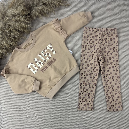 Костюм (кофта+штаны) д/р Daisy арт.Drcn-003 Durucan baby дев. 2-5 (бежевый)