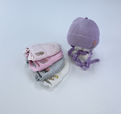 Шапка на завяз Kiddo арт.325 дев. 46 (микс)