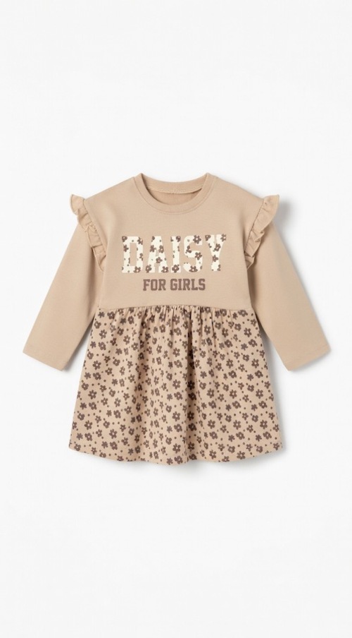 Платья д/р Daisy арт.Drcn-006 Durucan baby дев. 2-5 (кремовый)