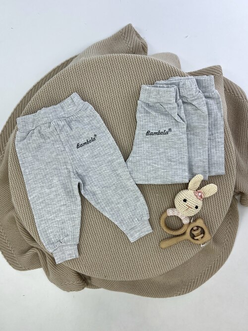 Штаны арт.62704 Bambola kids уни. 3-12 (серый)