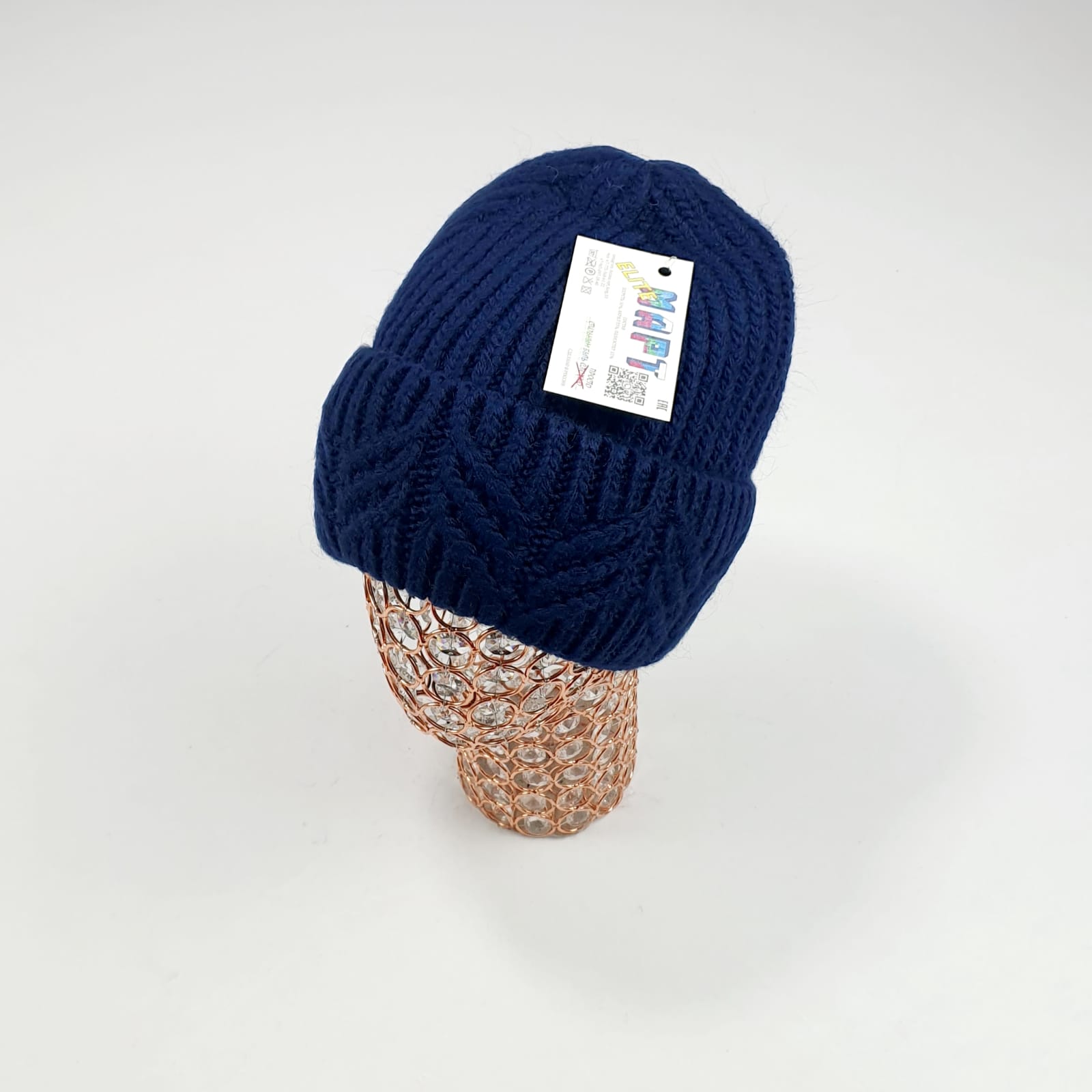 Шапка Март крупновяз. Дзета (т.синий)