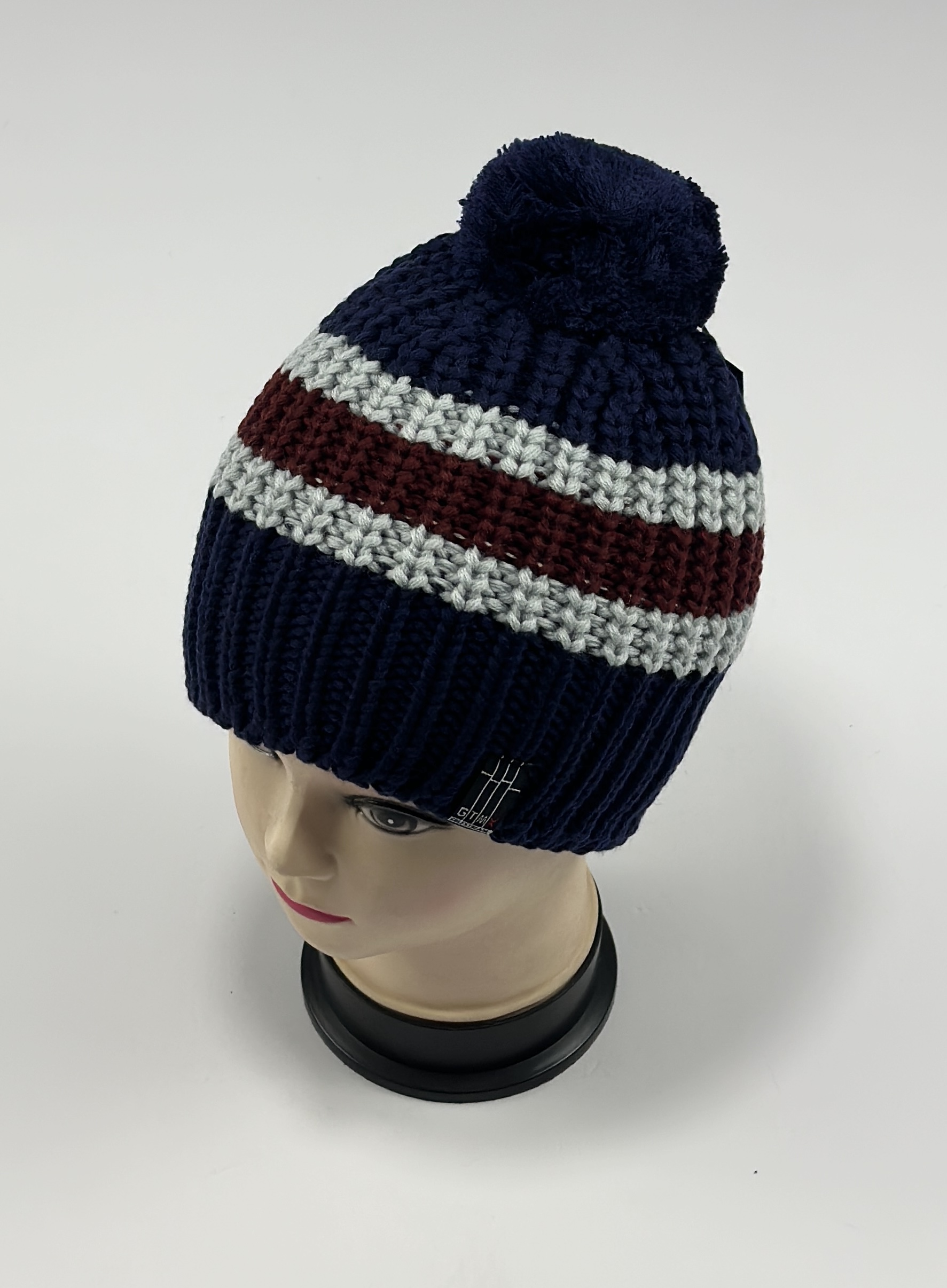 Шапка ГТМ Барс (синий/бордовый)