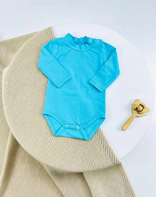 Боди арт.FB-1845 мал/дев. д/р 3-24 (небесный-голубой)