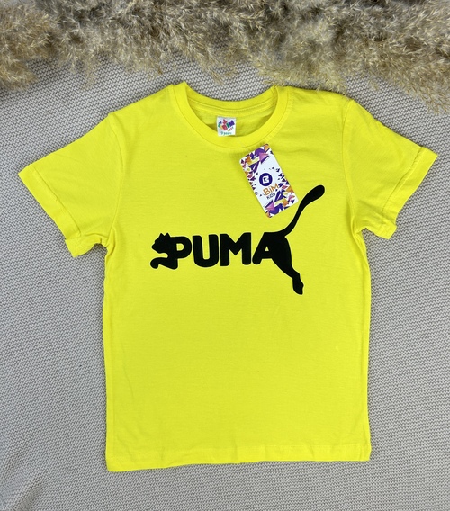 Футболка Puma арт.680720 BIM kids мал. 9-12 (желтый)