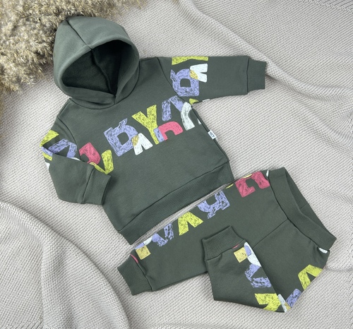 Костюм (кофта+штаны) начёс арт.125260 Iggy мал. 6-24 (хаки)