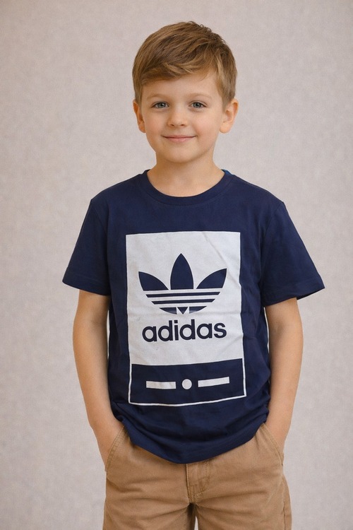 Футболка Adidas арт.660707 BIM kids мал. 9-12 (т.синий)