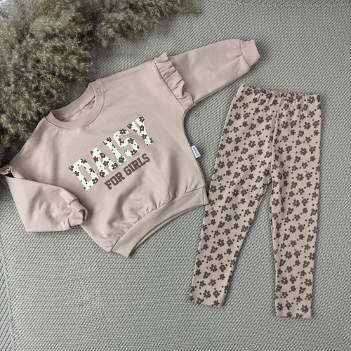 Костюм (кофта+штаны) д/р Daisy арт.Drcn-003 Durucan baby дев. 2-5 (кремовый)