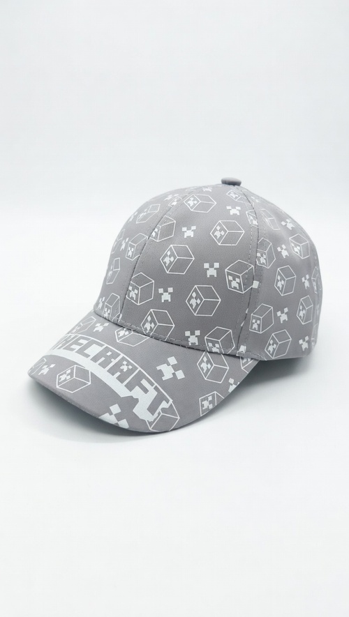 Кепка Minecraft арт.PAP-25 Kiddo 54р (серый)