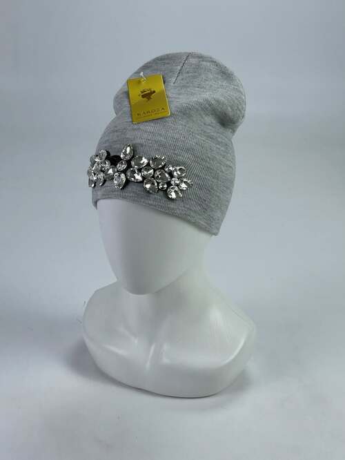 Шапка Кароза Хейсон б/от Ком.цветок (серый)