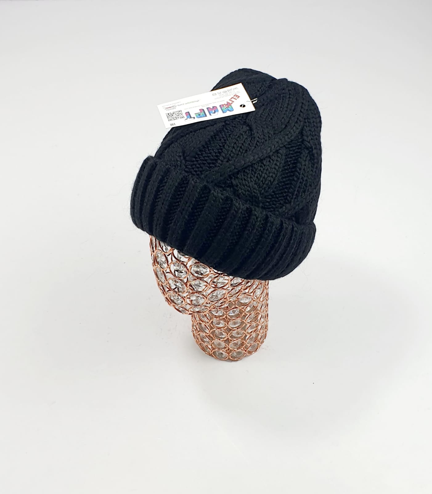 Шапка Март крупновяз. Бета (черный)